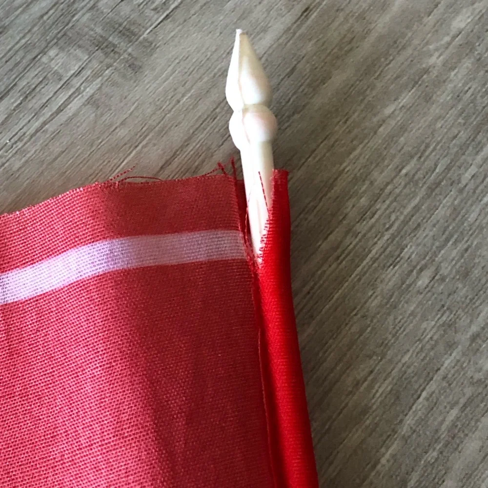 Perú Handheld Party Flag - Red and White